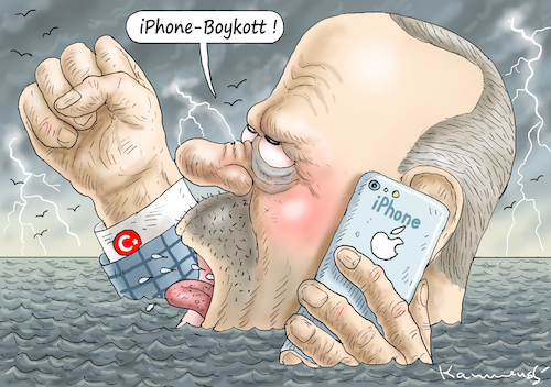 ERDOGAN BENUTZT SELBER iPhone!