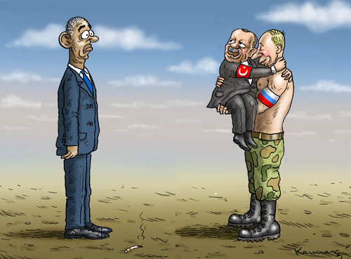 Cartoon: ERDOWAHNS NEUER FREUND (medium) by marian kamensky tagged gescheitert,türkei,der,in,putsch,putsch,in,der,türkei,gescheitert