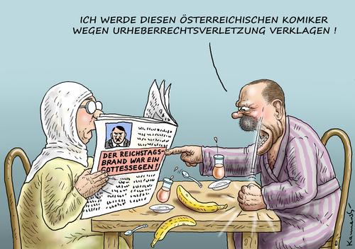 Cartoon: ERDOWAHNSINN (medium) by marian kamensky tagged putsch,in,der,türkei,gescheitert,putsch,in,der,türkei,gescheitert
