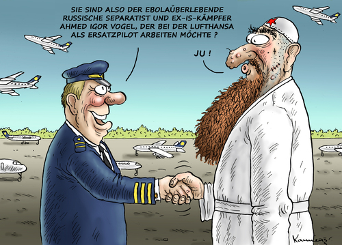 Cartoon: ERSATZPILOT DER LUFTHANSA (medium) by marian kamensky tagged lokführerstreik,dbb,streik,pilotenstreik,lufthansastreik,lokführerstreik,dbb,streik,pilotenstreik,lufthansastreik