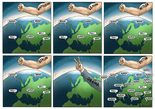 Cartoon: EUROPA LIEBT DIE FALSCHEN (medium) by marian kamensky tagged ukraine,konflikt,minsk,putin,poroschenko,merkel,hollande,ukraine,konflikt,minsk,putin,poroschenko,merkel,hollande