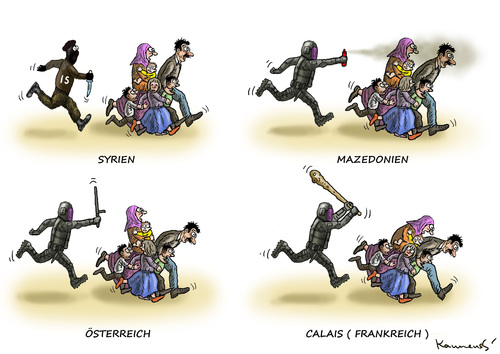 Cartoon: EUROPÄISCHE FLÜCHTLINGSPOLITIK (medium) by marian kamensky tagged flüchtlingspolitik,griechenland,eu,österreich,deutschland,türkei,gabrial,schäuble,erbarmumngswürdig,flüchtlingspolitik,griechenland,eu,österreich,deutschland,türkei,gabrial,schäuble,erbarmumngswürdig