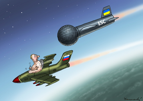 Cartoon: EUROVISION SONG CONTEST (medium) by marian kamensky tagged eurovision,song,contest,eurovision,song,contest