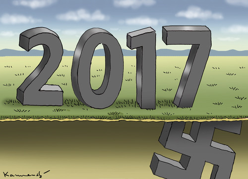 Cartoon: FASCHOJAHR 2017 (medium) by marian kamensky tagged obama,trump,präsidentenwahlen,usa,baba,vanga,republikaner,demokraten,wikileaks,faschismus,obama,trump,präsidentenwahlen,usa,baba,vanga,republikaner,demokraten,wikileaks,faschismus