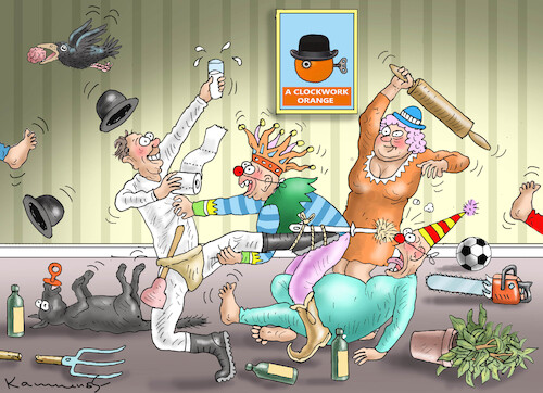 Cartoon: FASNACHT (medium) by marian kamensky tagged fasnacht,fasnacht