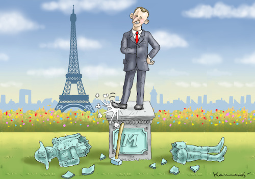 Cartoon: FRANZÖSISCHER FRÜHLIMG (medium) by marian kamensky tagged putinversteher,assange,emmanuel,macron,le,pen,präsidentenwahl,in,frankreich,putinversteher,assange,emmanuel,macron,le,pen,präsidentenwahl,in,frankreich