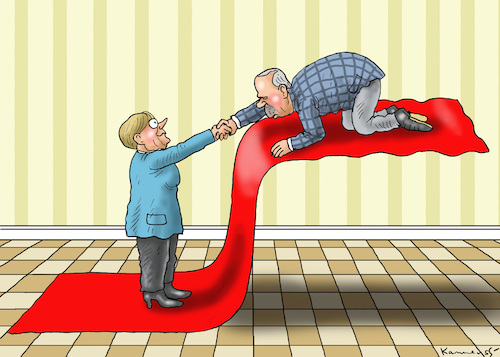 FRAU MERKEL BESUCHT ERDOGAN