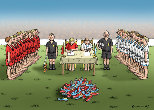 Cartoon: Fussballfriedensvertrag (medium) by marian kamensky tagged fifa,wm,brasilien,katar,korruption,fussball,sepp,blatter,papst,franziskus,fifa,wm,brasilien,katar,korruption,fussball,sepp,blatter,papst,franziskus