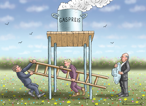 Cartoon: GASPREISDECKEL (medium) by marian kamensky tagged gaspreisdeckel,ampel,gaspreisdeckel,ampel