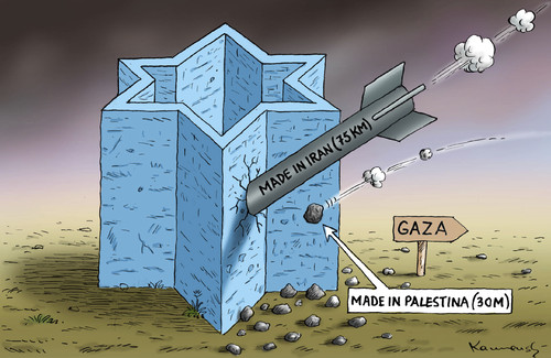 Cartoon: Gaza Israel Konflikt (medium) by marian kamensky tagged israel,gaza,palestina,iran,hamas,israel,gaza,palestina,iran,hamas