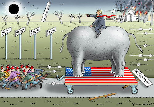 Cartoon: GESTERN IST AMERIKA GESTORBEN (medium) by marian kamensky tagged us,wahlen,joe,biden,trump,corona,kapitol,putsch,bob,woodward,harris,pence,amtsenthebungsverfahren,us,wahlen,joe,biden,trump,corona,kapitol,putsch,bob,woodward,harris,pence,amtsenthebungsverfahren