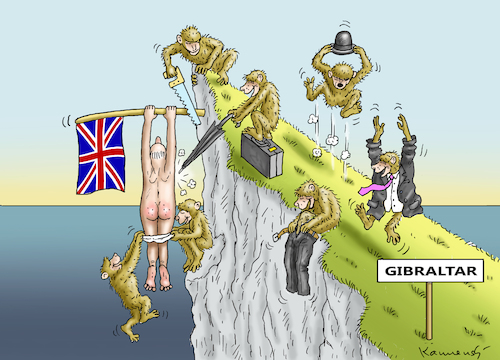 Cartoon: GIBRALTAR (medium) by marian kamensky tagged gibraltar,spanien,england,eu,brexit,gibraltar,spanien,england,eu,brexit