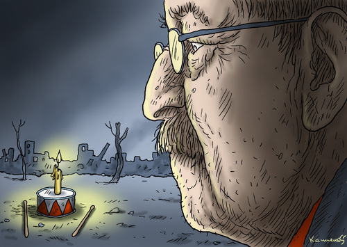 Cartoon: GÜNTER GRASS (medium) by marian kamensky tagged günter,grass,günter,grass