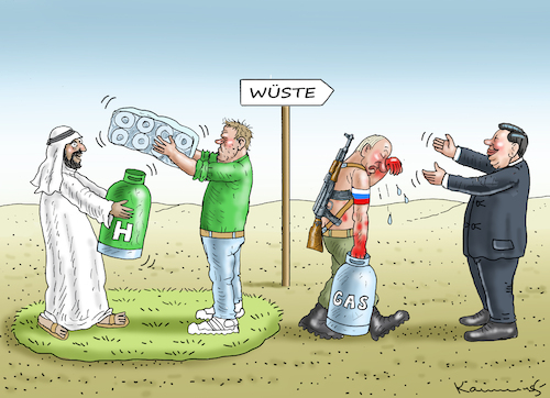 Cartoon: HABECK IN DER WÜSTE (medium) by marian kamensky tagged putins,bescherung,ukraine,provokation,swift,nato,osterweiterung,putins,bescherung,ukraine,provokation,swift,nato,osterweiterung