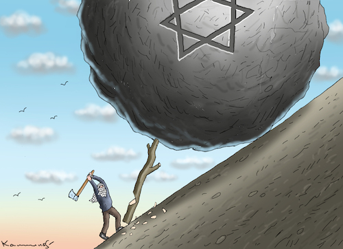 Cartoon: HAMAS UND ISRAEL (medium) by marian kamensky tagged hamas,und,israel,hamas,und,israel