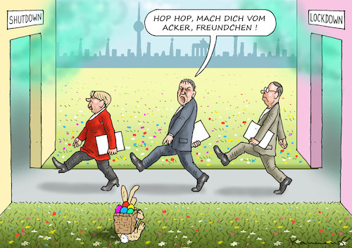 Cartoon: HASENLOCKDOWN (medium) by marian kamensky tagged biontech,pfizer,impfung,corona,rosenmontag,eu,english,lockdown,ostern,ursula,von,der,leyen,biontech,pfizer,impfung,corona,rosenmontag,eu,english,lockdown,ostern,ursula,von,der,leyen