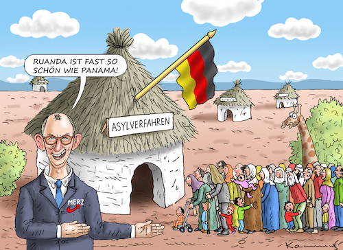 Cartoon: HERZSCHMERZMERZ IN RUANDA (medium) by marian kamensky tagged afd,verbotsverfahren,scholz,remigration,merz,cdu,höcke,afd,verbotsverfahren,scholz,remigration,merz,cdu,höcke