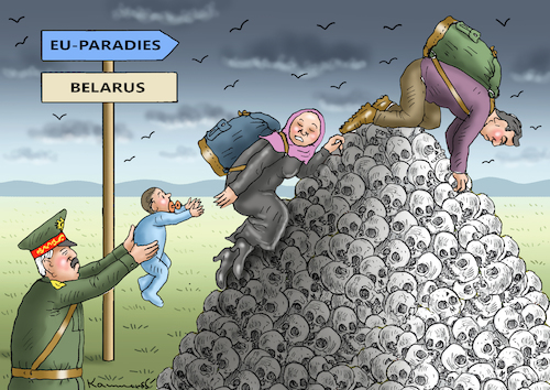 Cartoon: HILFSBEREITER LUKASCHENKO (medium) by marian kamensky tagged hilfsbereiter,lukaschenko,belarus,flüchtlinge,hilfsbereiter,lukaschenko,belarus,flüchtlinge