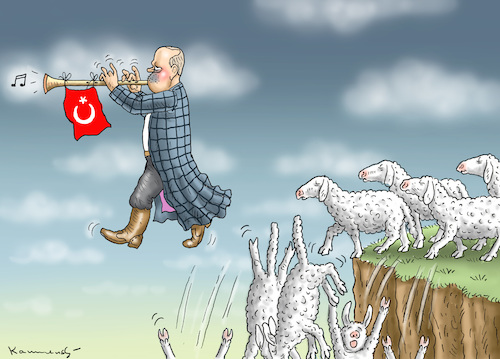 Cartoon: HIRTE ERDOGAN (medium) by marian kamensky tagged trump,versus,erdogan,lira,türkei,sanktionen,erdogans,iphone,boykott,trump,versus,erdogan,lira,türkei,sanktionen,erdogans,iphone,boykott