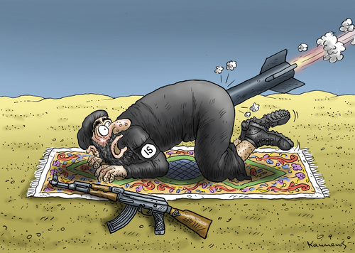 Cartoon: IS Krampf (medium) by marian kamensky tagged isis,journalistenenthauptung,islam,terrorismus,irak,syrien,isis,journalistenenthauptung,islam,terrorismus,irak,syrien