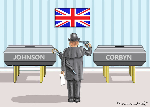 Cartoon: JOHNSON CORBYN (medium) by marian kamensky tagged brexit,theresa,may,england,eu,schottland,weicher,wahlen,boris,johnson,nigel,farage,ostern,seidenstrasse,xi,jinping,referendum,trump,monsanto,bayer,glyphosa,strafzölle,corbyn,brexit,theresa,may,england,eu,schottland,weicher,wahlen,boris,johnson,nigel,farage,ostern,seidenstrasse,xi,jinping,referendum,trump,monsanto,bayer,glyphosa,strafzölle,corbyn