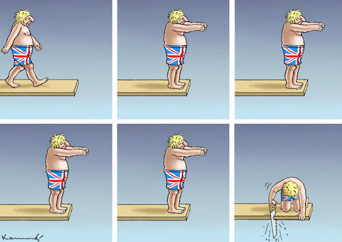 Cartoon: JOHNSONS RÜCKTRITT (medium) by marian kamensky tagged johnsons,rücktritt,johnsons,rücktritt