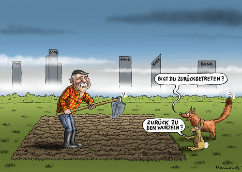 Cartoon: Josef Ackermann Rücktritt (medium) by marian kamensky tagged josef,ackermann,rücktritt,bankmanager,schweiz,josef,ackermann,rücktritt,bankmanager,schweiz