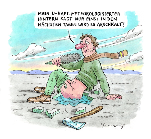 Cartoon: Kachelmann wettert wieder in TV (medium) by marian kamensky tagged fernsehen,wettermoderator,sexskandal,untersuchungshaft,kachelmann,jörg,jörg kachelmann,wettermoderator,fernsehen,untersuchungshaft,sexskandal,jörg,kachelmann