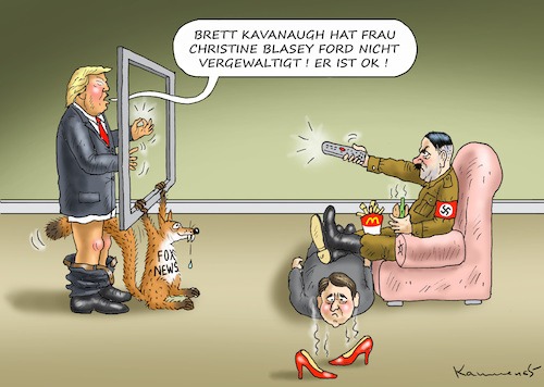 Cartoon: KAVANAUGH (medium) by marian kamensky tagged obama,trump,präsidentenwahlen,usa,baba,vanga,republikaner,inauguration,demokraten,wikileaks,faschismus,manafort,cohen,hurrikan,florence,kavanaugh,obama,trump,präsidentenwahlen,usa,baba,vanga,republikaner,inauguration,demokraten,wikileaks,faschismus,manafort,cohen,hurrikan,florence,kavanaugh