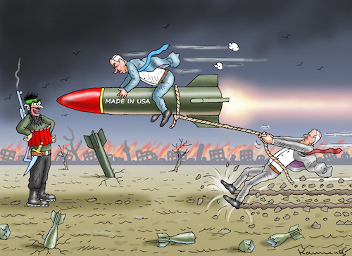 Cartoon: KEINE RAKETEN FÜR BIBI (medium) by marian kamensky tagged hamas,greift,israel,an,happy,halloween,wahnsinniger,musk,kriegs,ostern,kämpfender,netanyahu,gaza,iran,ajatollah,hamas,greift,israel,an,happy,halloween,wahnsinniger,musk,kriegs,ostern,kämpfender,netanyahu,gaza,iran,ajatollah