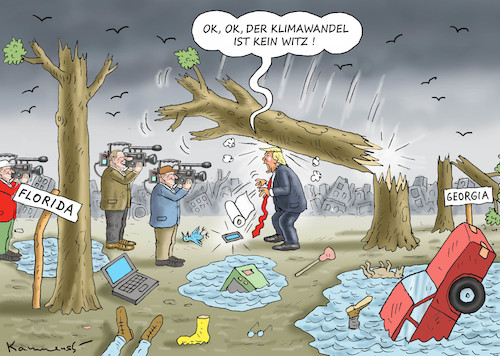 Cartoon: KLIMAWANDEL IST KEIN WITZ (medium) by marian kamensky tagged obama,trump,präsidentenwahlen,usa,baba,vanga,republikaner,inauguration,demokraten,wikileaks,faschismus,manafort,cohen,hurrikan,michael,kavanaugh,obama,trump,präsidentenwahlen,usa,baba,vanga,republikaner,inauguration,demokraten,wikileaks,faschismus,manafort,cohen,hurrikan,michael,kavanaugh