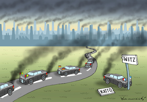Cartoon: KLIMAWITZ IN KATTOWITZ (medium) by marian kamensky tagged klimakonferenz,in,katowice,co2,polen,naturkatastrophen,klimakonferenz,in,katowice,co2,polen,naturkatastrophen