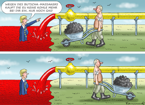 Cartoon: KNALLHARTE USCHI (medium) by marian kamensky tagged putins,bescherung,ukraine,provokation,swift,nato,osterweiterung,putins,bescherung,ukraine,provokation,swift,nato,osterweiterung