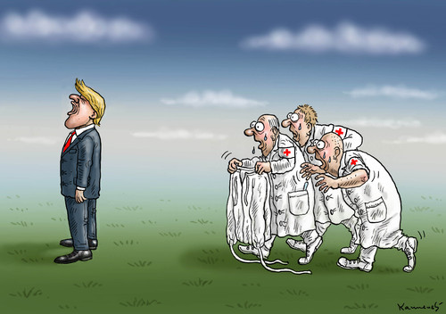 Cartoon: KRANKER DONALD TRUMP (medium) by marian kamensky tagged präsident,donald,trump,repiblikaner,präsidentenwahl,in,amerika,präsident,donald,trump,repiblikaner,präsidentenwahl,in,amerika