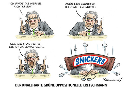 Cartoon: KRETSCHMANN (medium) by marian kamensky tagged flüchtlingspolitik,griechenland,eu,österreich,deutschland,türkei,gabrial,schäuble,kretschmann,erbarmumngswürdig,flüchtlingspolitik,griechenland,eu,österreich,deutschland,türkei,gabrial,schäuble,kretschmann,erbarmumngswürdig