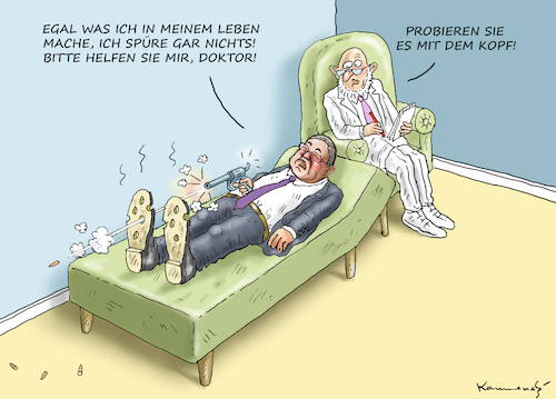 Cartoon: LASCHET BEIM DOKTOR (medium) by marian kamensky tagged tv,triell,laschet,baerbock,scholz,merkel,laschets,zukunftsteam,tv,triell,laschet,baerbock,scholz,merkel,laschets,zukunftsteam