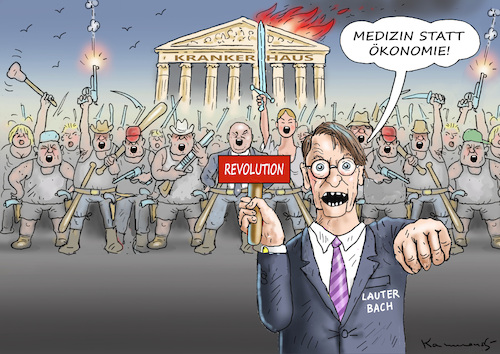Cartoon: LAUTER BACH MACHT REVOLUTION (medium) by marian kamensky tagged lauter,bach,macht,revolution,lauter,bach,macht,revolution