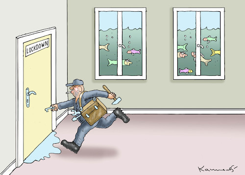 Cartoon: LECKREPARATUR (medium) by marian kamensky tagged biontech,pfizer,impfung,corona,eu,ursula,von,der,leyen,biontech,pfizer,impfung,corona,eu,ursula,von,der,leyen