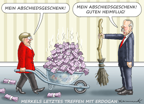 Cartoon: LETZTER BESUCH BEI ERDOGAN (medium) by marian kamensky tagged merkels,letzter,besuch,bei,erdogan,merkels,letzter,besuch,bei,erdogan