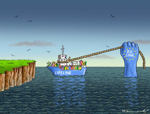 Cartoon: LIFELINE (medium) by marian kamensky tagged lega,nord,italien,fünf,sterne,bewegung,populismus,kommunismus,lifeline,nationalismus,lega,nord,italien,fünf,sterne,bewegung,populismus,kommunismus,lifeline,nationalismus