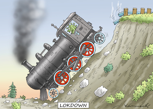 Cartoon: LOKDOWN (medium) by marian kamensky tagged coronavirus,epidemie,gesundheit,panik,stillegung,trump,pandemie,coronavirus,epidemie,gesundheit,panik,stillegung,trump,pandemie