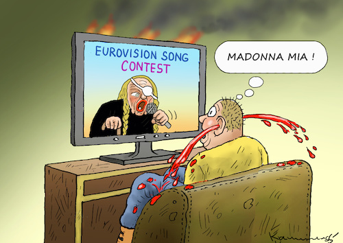 Cartoon: MADONNA MIA !!! (medium) by marian kamensky tagged brexit,theresa,may,england,eu,schottland,weicher,wahlen,boris,johnson,nigel,farage,referendum,esc,madonna,brexit,theresa,may,england,eu,schottland,weicher,wahlen,boris,johnson,nigel,farage,referendum,esc,madonna