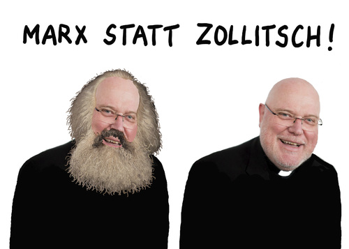Cartoon: Marx statt Zollitsch (medium) by marian kamensky tagged marx,zollitsch,katholische,kirche,bischofskonferenz,marx,zollitsch,katholische,kirche,bischofskonferenz