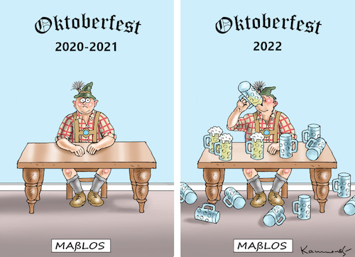 Cartoon: MAßLOSIGKEIT-WIESN (medium) by marian kamensky tagged wiesn,oktoberfest,münchen,wiesn,oktoberfest,münchen