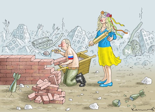 Cartoon: MAURER PUTIN (medium) by marian kamensky tagged putins,bescherung,ukraine,provokation,swift,nato,osterweiterung,putins,bescherung,ukraine,provokation,swift,nato,osterweiterung