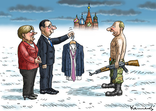 Cartoon: MERKEL UND HOLLANDE IN MOSKAU (medium) by marian kamensky tagged obama,castro,cuba,embargo,putin,diktatoren,obama,castro,cuba,embargo,putin,diktatoren