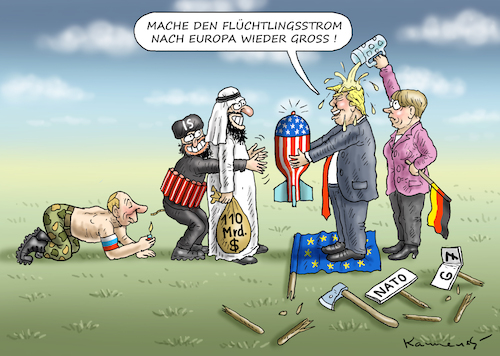 MERKELS BIERGARTEN POLITIK