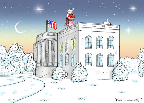 Cartoon: MERRY CHRISTMAS MR. PRESIDENT ! (medium) by marian kamensky tagged obama,trump,präsidentenwahlen,usa,baba,vanga,republikaner,inauguration,demokraten,us,steuer,reform,weihnachten,wikileaks,faschismus,obama,trump,präsidentenwahlen,usa,baba,vanga,republikaner,inauguration,demokraten,us,steuer,reform,weihnachten,wikileaks,faschismus