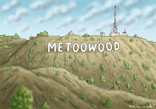 Cartoon: METOOWOOD (medium) by marian kamensky tagged weinstein,me,too,oscar,hollywood,weinstein,me,too,oscar,hollywood