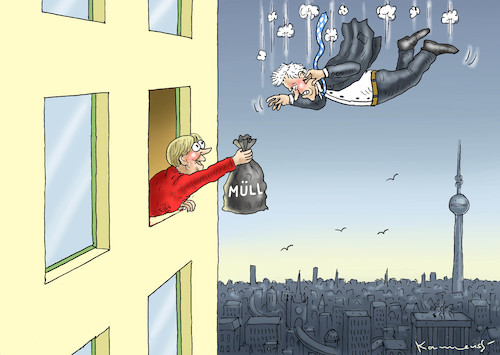 Cartoon: MIT MERKEL NOCH EINMAL REDEN (medium) by marian kamensky tagged merkel,seehofer,unionskrise,csu,cdu,flüchtlinge,merkel,seehofer,unionskrise,csu,cdu,flüchtlinge